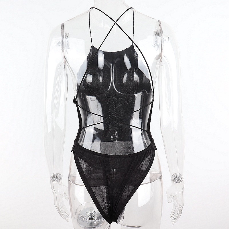 DUNEA Jumpsuit hai dây hở lưng phong cách gợi cảm dành cho nữ