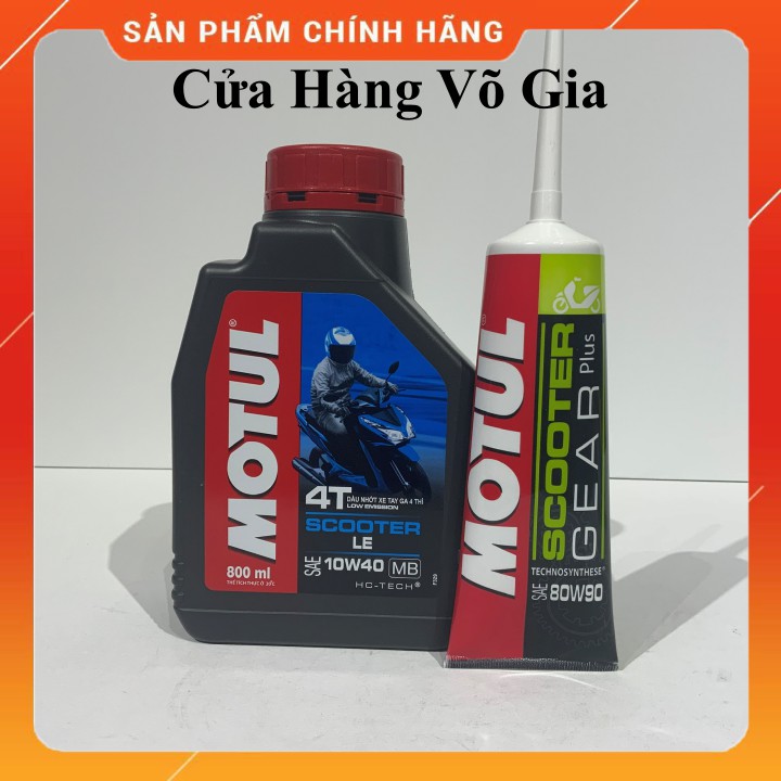 [Mã LIFEAUMAY giảm 10% tối đa 30k đơn 150k] MOTUL SCOOTER LE 10W40 800ml - Nhớt xe tay ga cao cấp