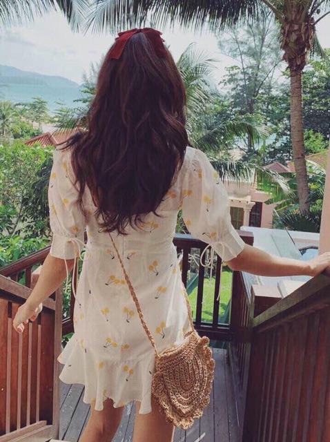 đầm cherry đuôi cá kèm quần voan lụa 2 lớp[siêu hot mua hè kèm video] | BigBuy360 - bigbuy360.vn