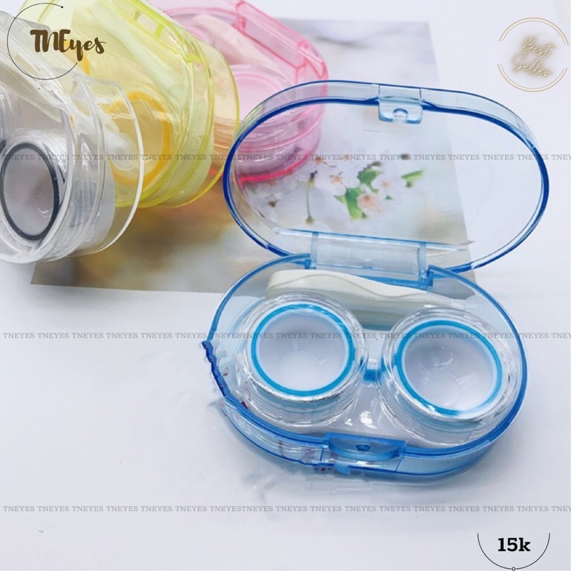 Khay Mini Đựng Lens Kính Áp Tròng Có Gương Full Dụng Cụ Đeo