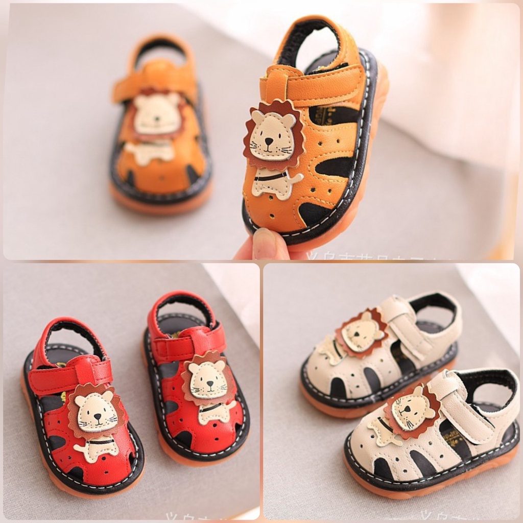 Sandal tập đi cho bé trai, bé gái  có kèn kêu Chít Chít chống trơn trượt