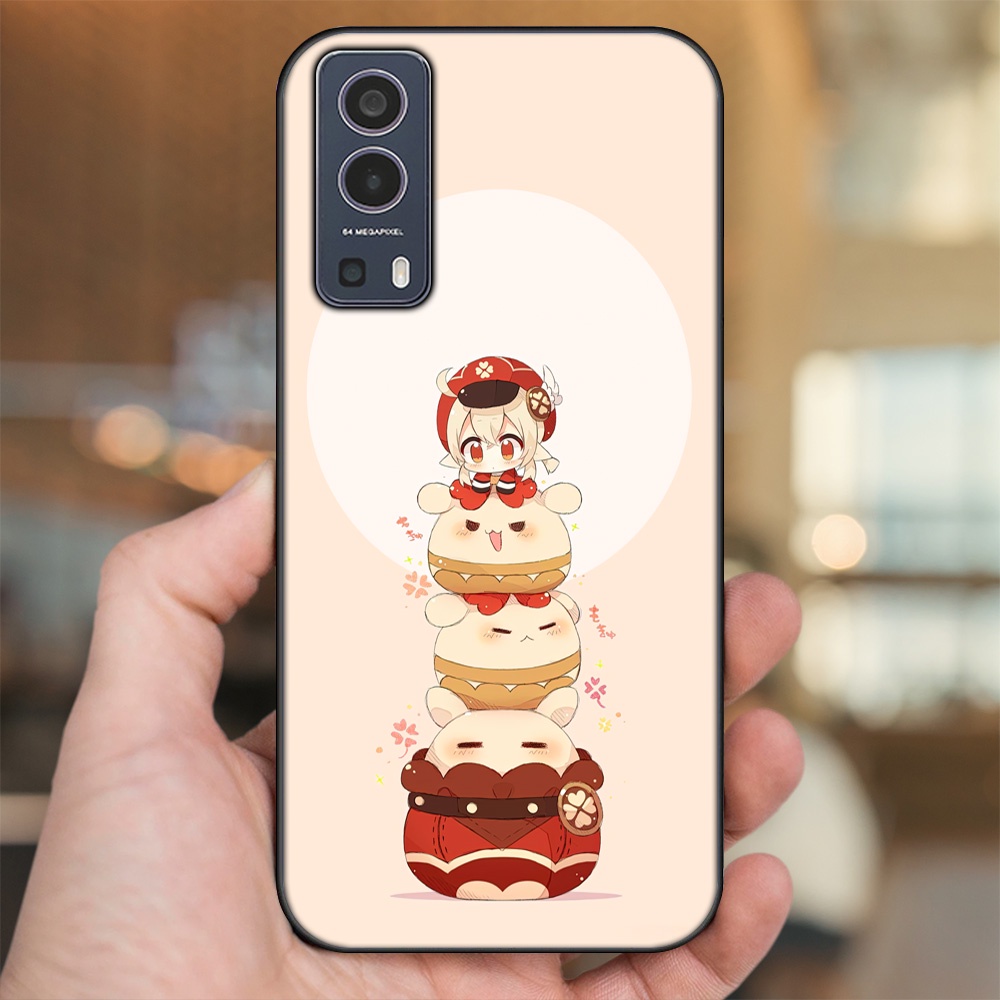 Ốp lưng Vivo Y72 5G viền đen in hình Klee Genshin Impact