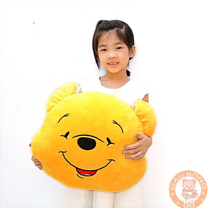 Gối ôm ,gối kê cổ mặt pooh cao cấp êm ái