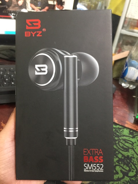 Tai nghe Extra Bass SM552 Stereo In-Ear Earphones Chính hãng BYZ - AB STORE