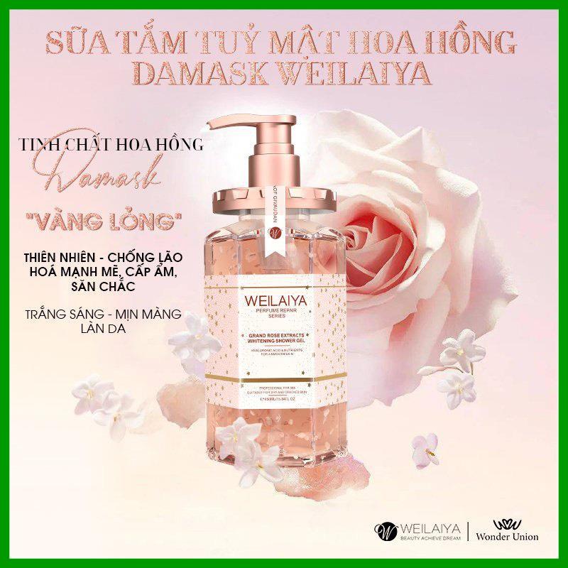 Sữa Tắm Trắng Da Cánh Hoa Hồng Damask Weilaiya , Dưỡng Ẩm, Dưỡng Trắng Lưu Hương Thơm Lâu Toàn Thân - SLIM BEAUTY | BigBuy360 - bigbuy360.vn