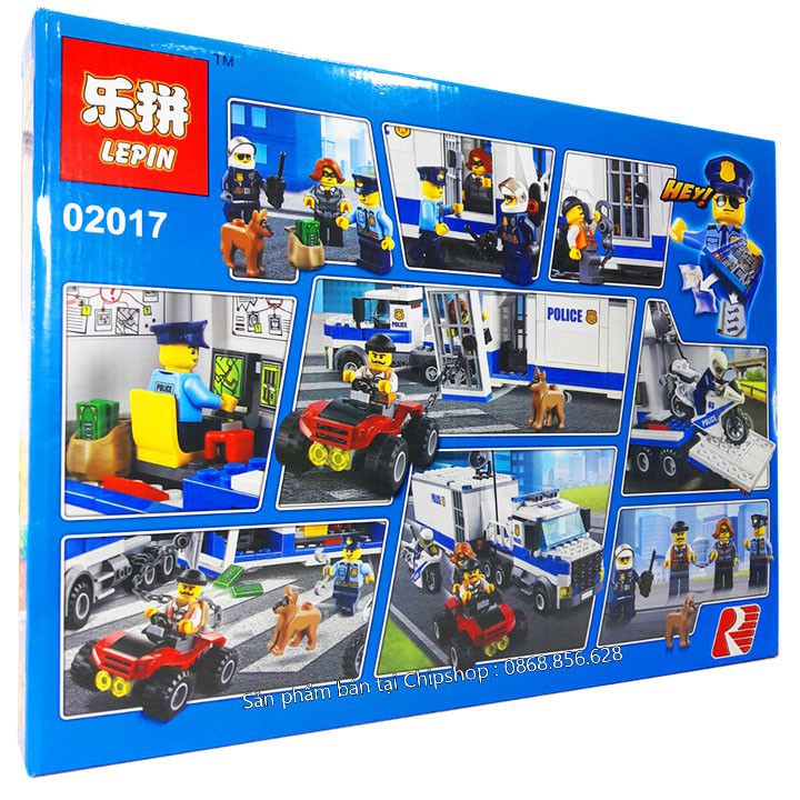 Bộ Lego Xếp Hình Ninjago Container Cảnh Sát. Có 404 Chi Tiết. Lego Ninjago Lắp Ráp Đồ Chơi Cho Bé