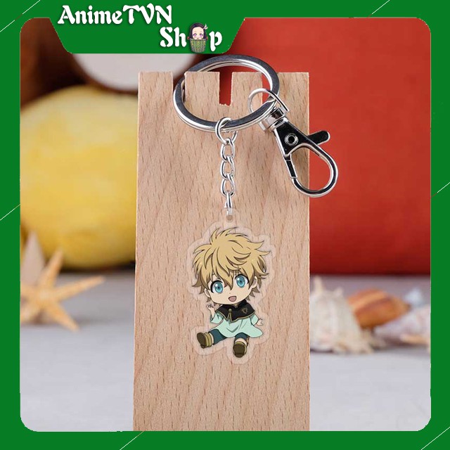 Móc khoá Mica dây xịn anime Black Clover - Nhựa Cứng Acrylic In 2 mặt sắc nét ( ảnh thật )