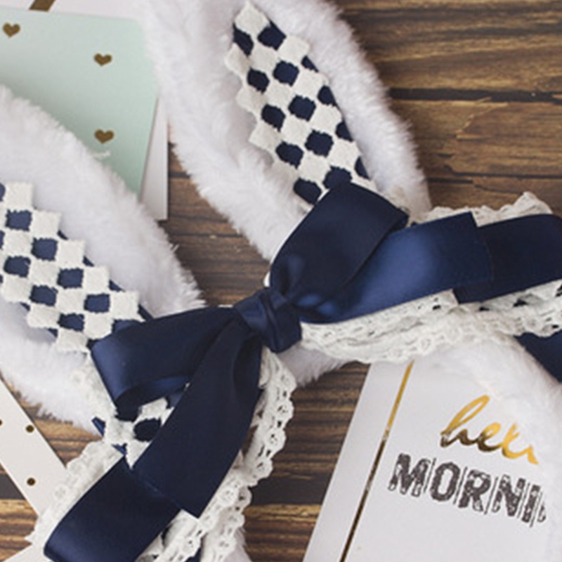 Băng Đô Tai Thỏ Bằng Lông Nhung Dễ Thương Xinh Xắn Cho Nữ