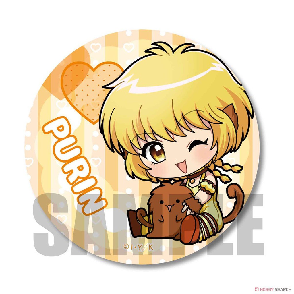 Huy hiệu cài áo IN HÌNH Tokyo Mew Mew ver ngồi ôm thú anime chibi dễ thương tiện lợi