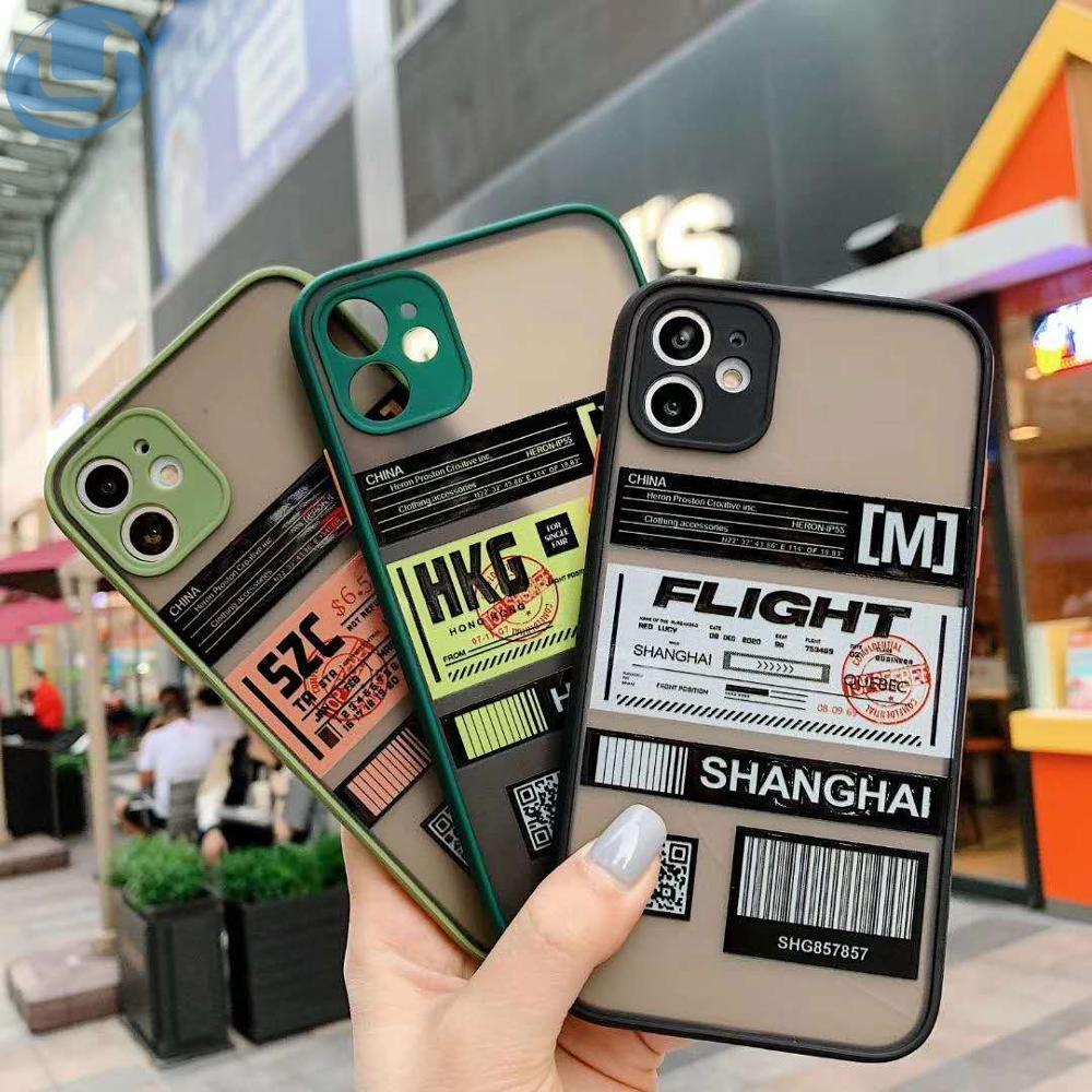 Ốp Lưng Họa Tiết Vé Máy Bay Thời Trang Cho Oppo A8 A31 A5 A9 2020 F9 F11 Pro A3S A5S A7 A72 A92 A52 Reno 2z 2f 3 Pro Realme 5 5i 6i C17 C15 C12 C11