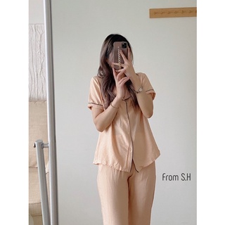Pyjama cộc tay quần dài, bộ ngủ mặc ở nhà