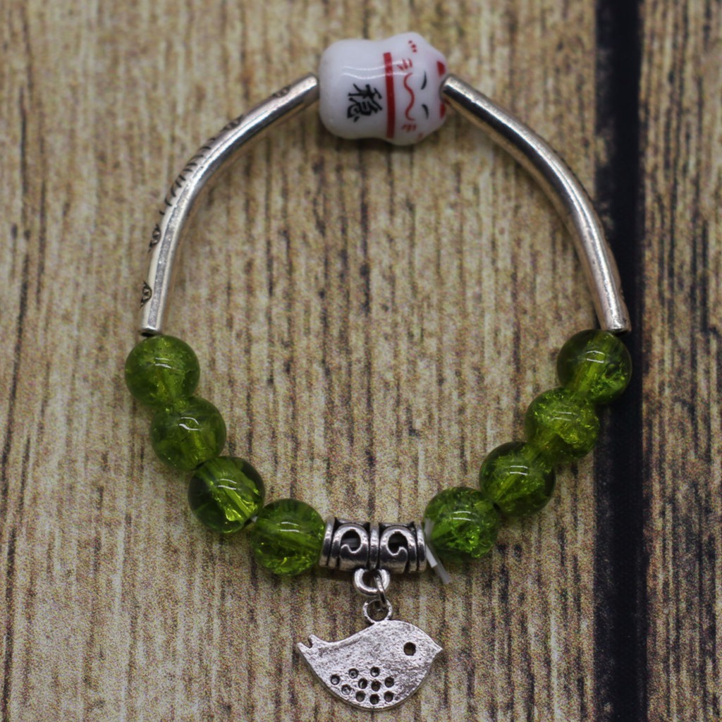 VT88 Vòng tay thanh xỏ hoa văn 5 cái/lốc