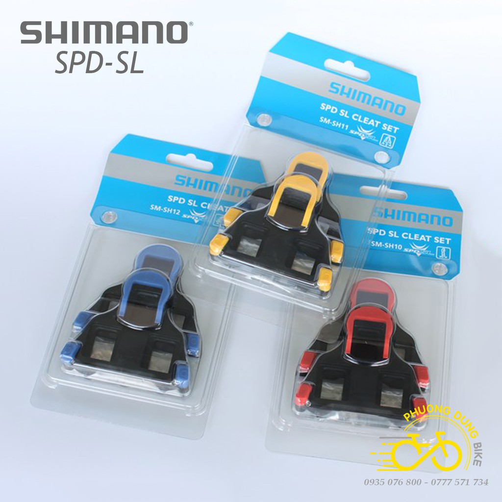 Bộ can cá pedan xe đạp road SHIMANO SPD-SL Cleats SM-SH10 / SM-SH11 / SM-SH12