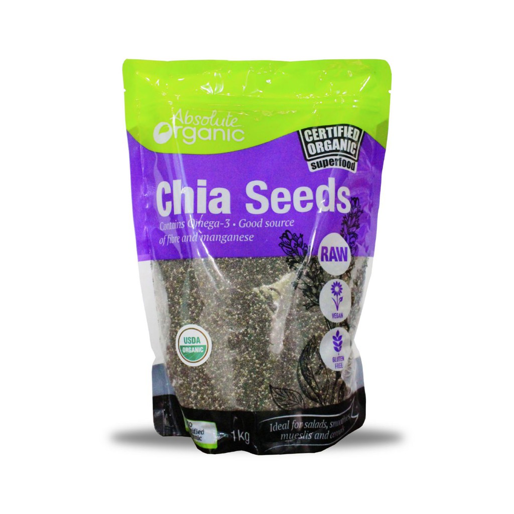 Hạt Chia Seed Organic 1kg túi tím