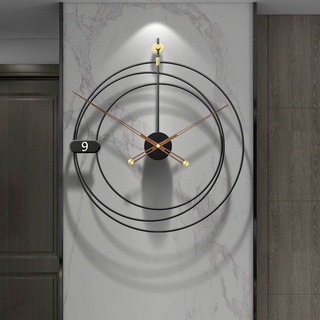 Nordic light luxury simple clock wall clock living room home atmosphere wall watch modern dining room bedroom decoration mute clock