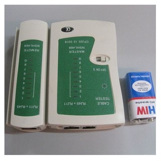 Hộp test mạng đa năng RJ11-45 Trắng phối xanh
