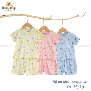 [Mã BABYMOM88 giảm 5% cho đơn 50K] Bộ Quần Áo  Avaslew Chất Thun Lạnh Cho Bé Từ  (6-11Kg) Hàng VNXK, Co Giãn 4 Chiều