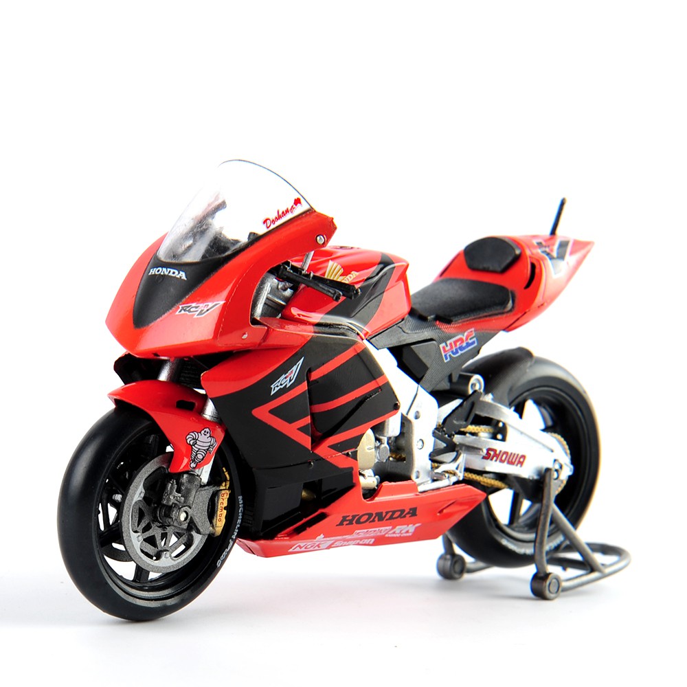 Mô hình xe tỉ lệ 1:18 LEO 46# Honda RC211V 46# Suzuka 2001 model