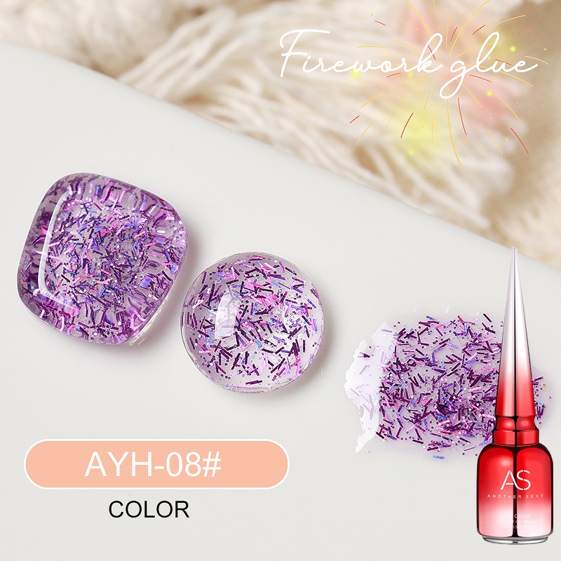 Sơn móng tay gel AS 9 Màu Như Pháo Hoa Keo Dán Móng Tay Sơn Móng Tay Mắt Mèo Keo Sơn Móng Tay Uv Keo Dán Móng Mắt Mèo Trong Suốt Thời Trang Cho Tiệm Làm Móng 15Ml Thanh Toán Khi Nhận Hàng