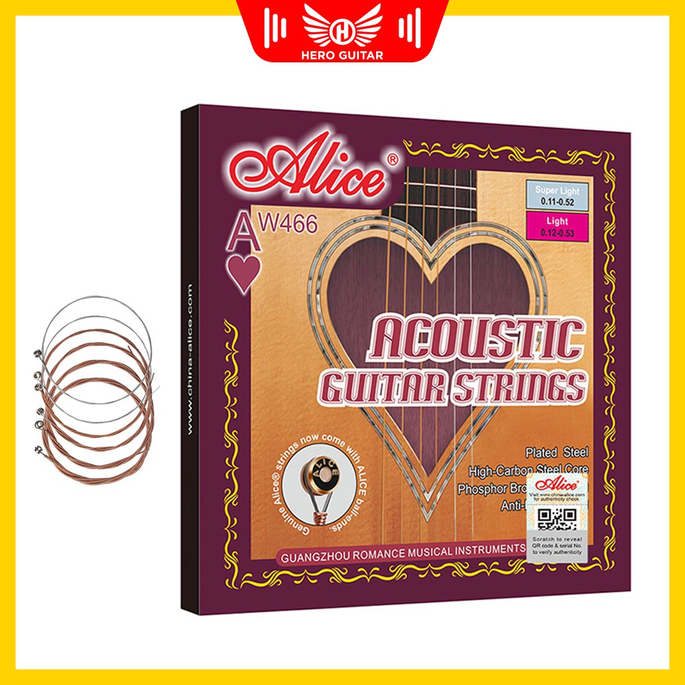Dây đàn guitar acoustic –alice aw466-sl - Hero Guitar Đà Nẵng