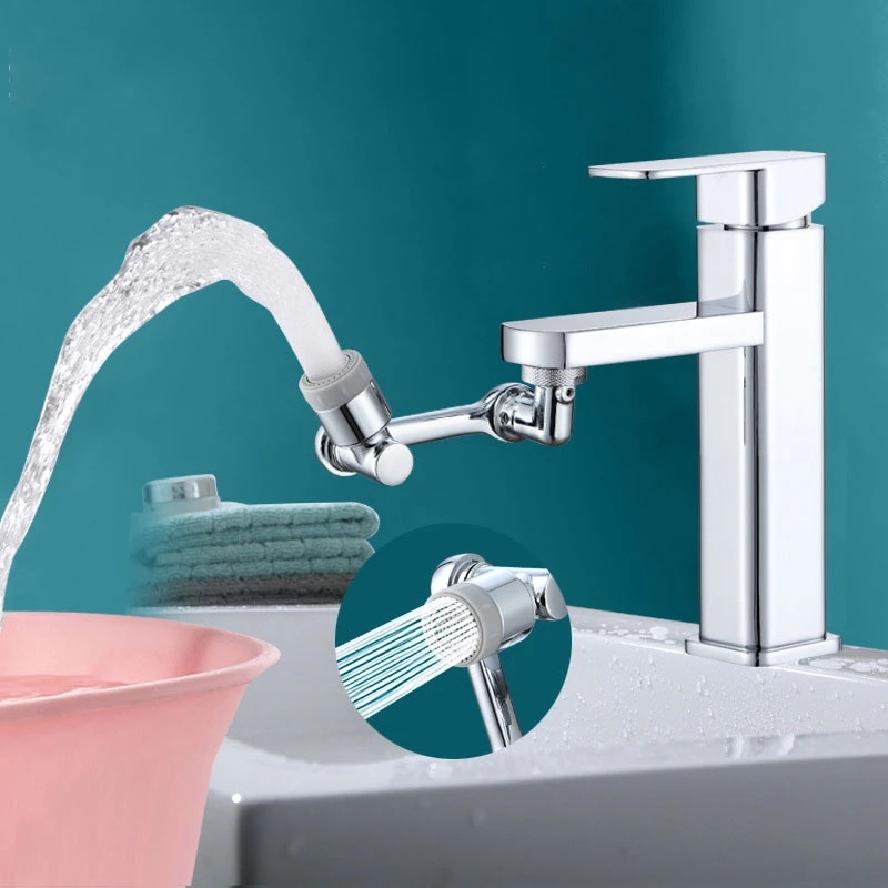 Đầu Vòi Nước Nối Dài Thiết Kế Xoay 1080 Độ Thông Dụng Cho Bồn Rửa Nhà Bếp