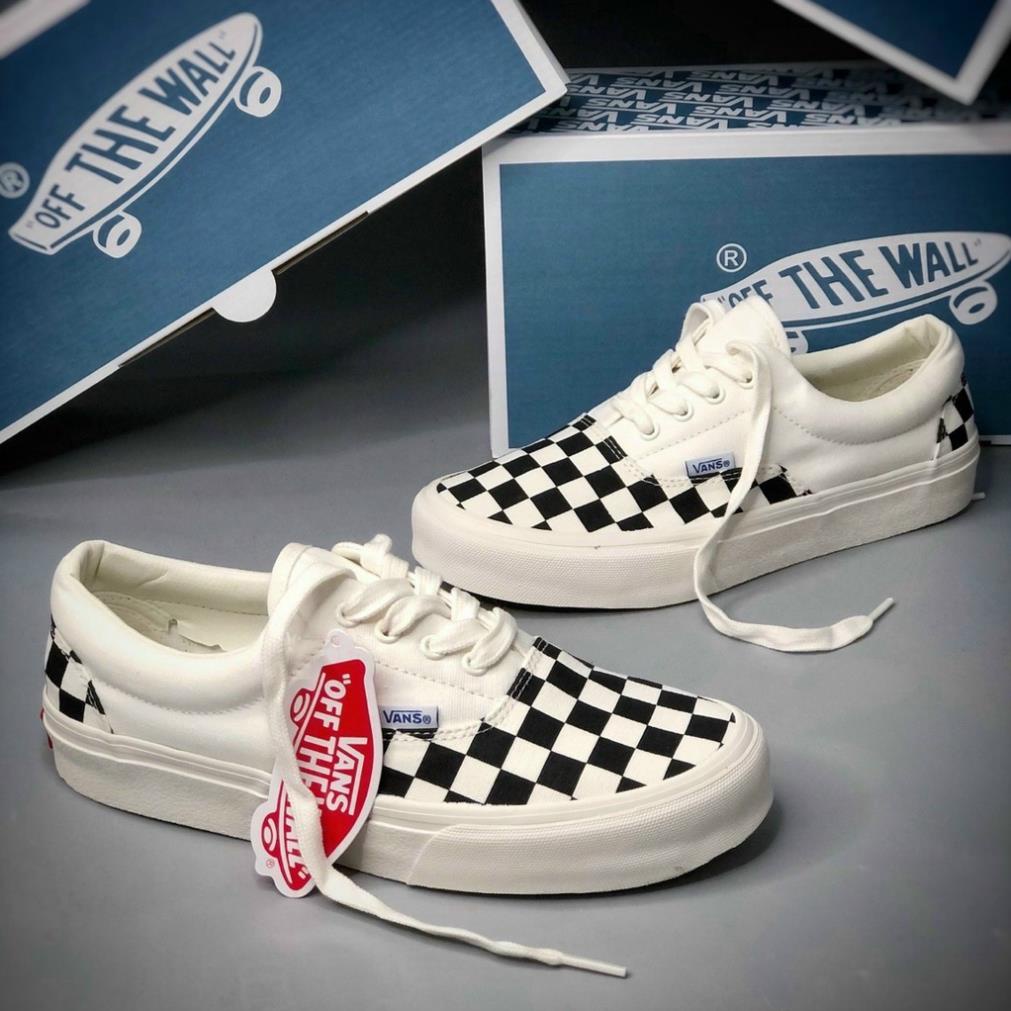 Giày trượt ván Vans old skool đen trắng caro_Giày Vans Slip On Fear Of God 2023