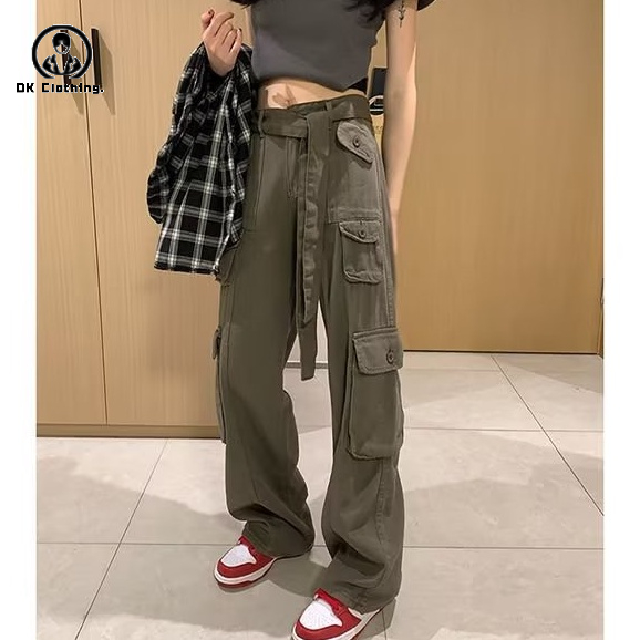 Quần dài dáng rộng nam phối nhiều túi phong cách Hàn Quốc thời trang simple unisex quần túi hộp nam fashion cargo pants nam bigsize | BigBuy360 - bigbuy360.vn