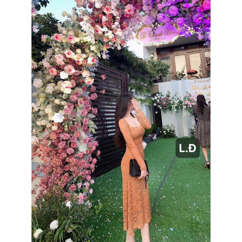 Váy body ren 🌸Quyến rũ🌸 Đầm boy ren đuôi cá