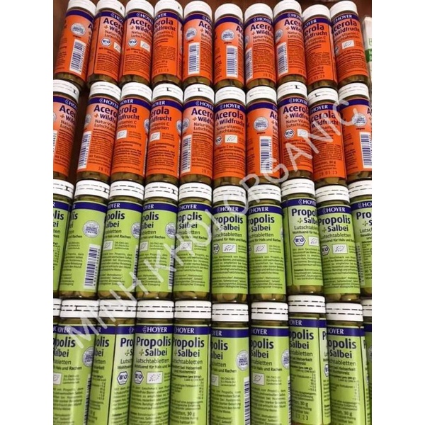 Viên ngậm ho keo ong hữu cơ Hoyer hộp 60V