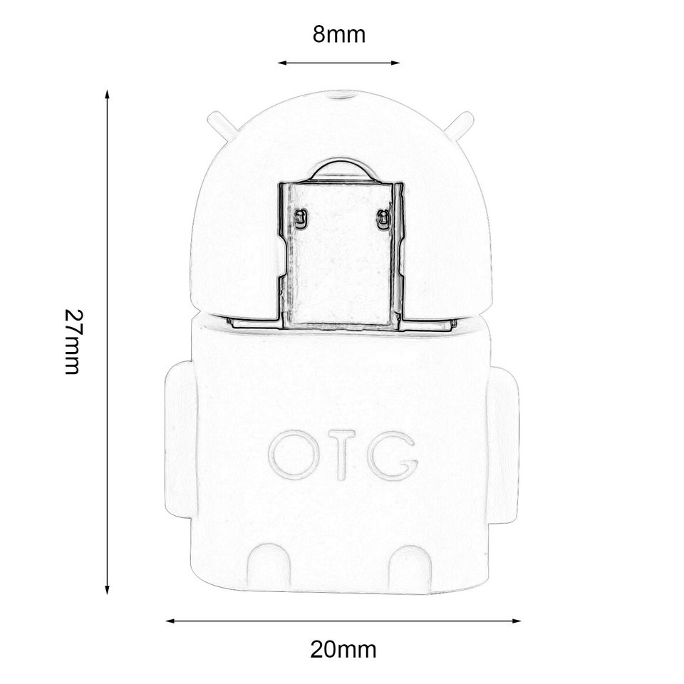 Đầu Chuyển Đổi Micro Usb 2.0 Sang Usb Otg