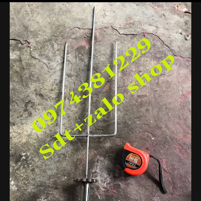 Combo 2 Xiên nướng gà-vịt-ngan inox 100% có bánh răng chính hãng