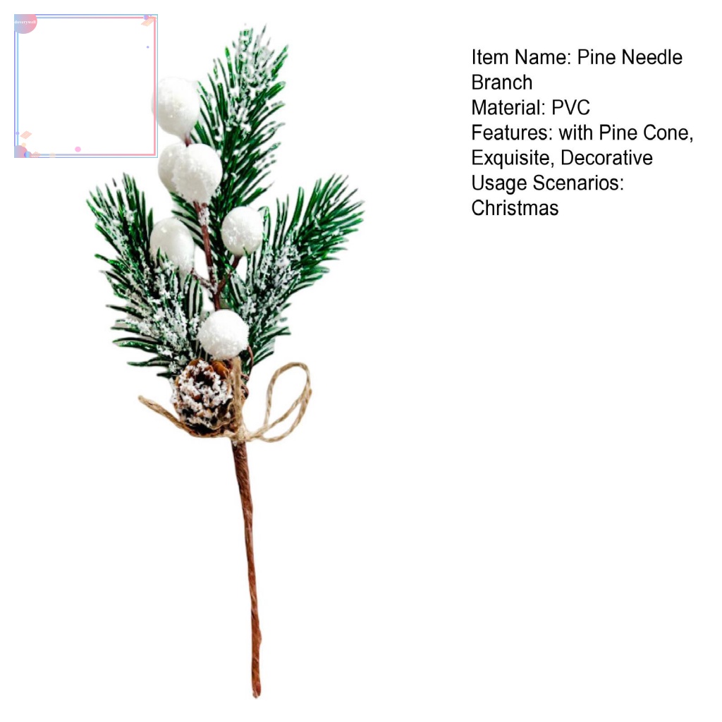 (DOV) Thân Quả Mọng Giả Trang Trí Cây Thông Giáng Sinh Lễ Hội