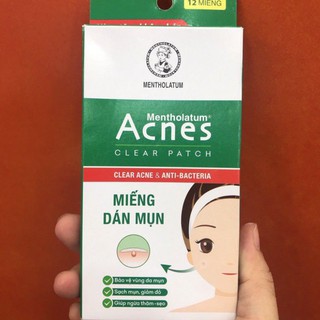 🎊Miếng dán mụn Acnes Clear Patch H12 miếng🎀  BON STORE