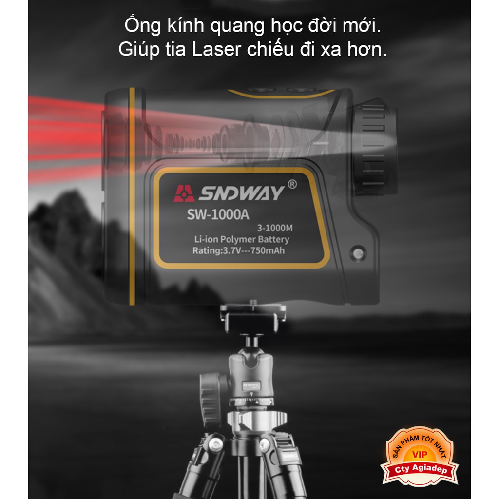 Ống nhòm đo khoảng cách, tốc độ laser siêu xịn SNDWAY Kính Viễn Vọng Đo Xa SW600A SW1000A SW1500A