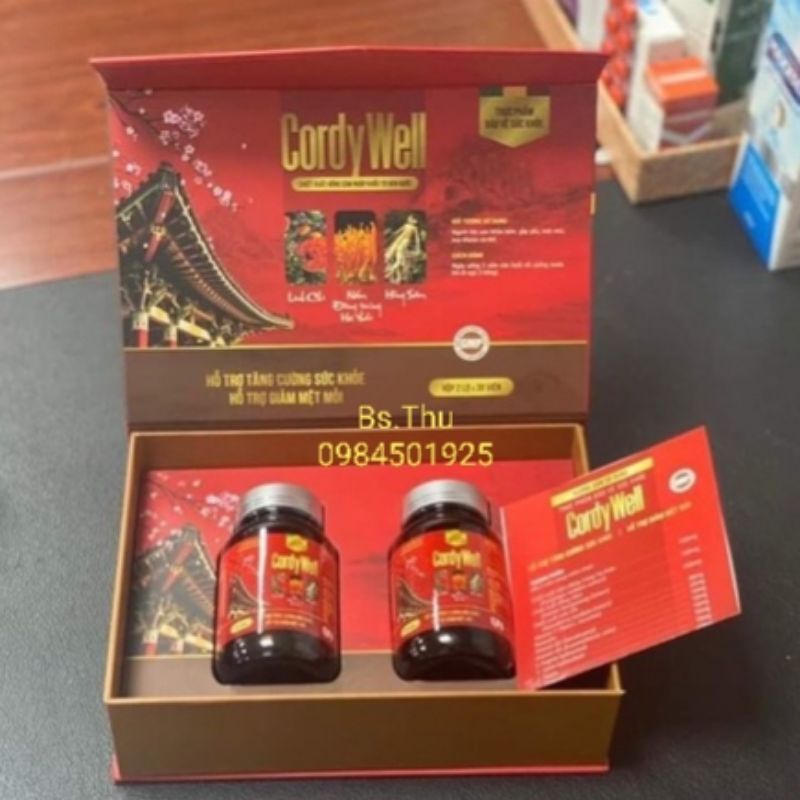 CORDYWELL chiết xuất hồng sâm hàn quốc, CORDY WELL hỗ trợ tăng cường sức khỏe, giảm mệt mỏi