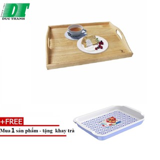 Khay đáy gỗ nhỏ Gỗ Đức Thành 21701- TẶNG KÈM 1 KHAY UP LY