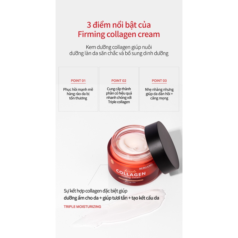 Kem dưỡng phục hồi độ đàn hồi của làn da Triple Collagen Firming Cream 50G