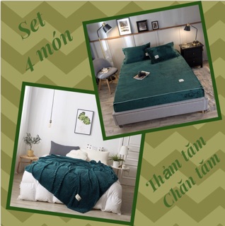 Bộ chăn ga tăm 4 món