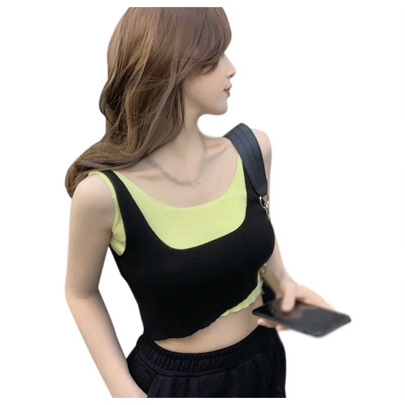 Áo croptop xanh