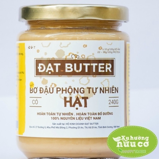 Bơ đậu phộng Đạt Butter tự nhiên có hạt 240g