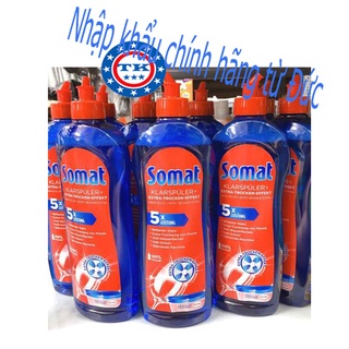 Combo 4 chai Nước rửa và làm bóng ly - bát dành cho máy somat 750 ml - Đức