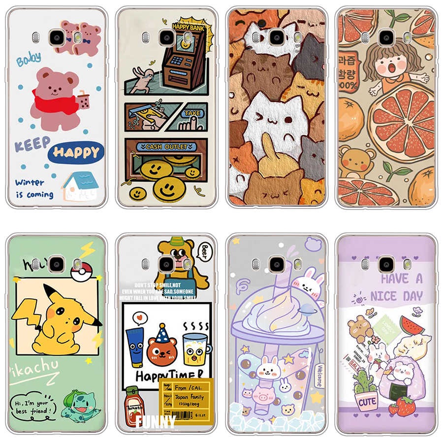 Ốp Điện Thoại TPU Dẻo In Họa Tiết Độc Đáo Thời Trang Cho Samsung Galaxy J4 PLUS 2018 j5 prime j5 pro j5 2016