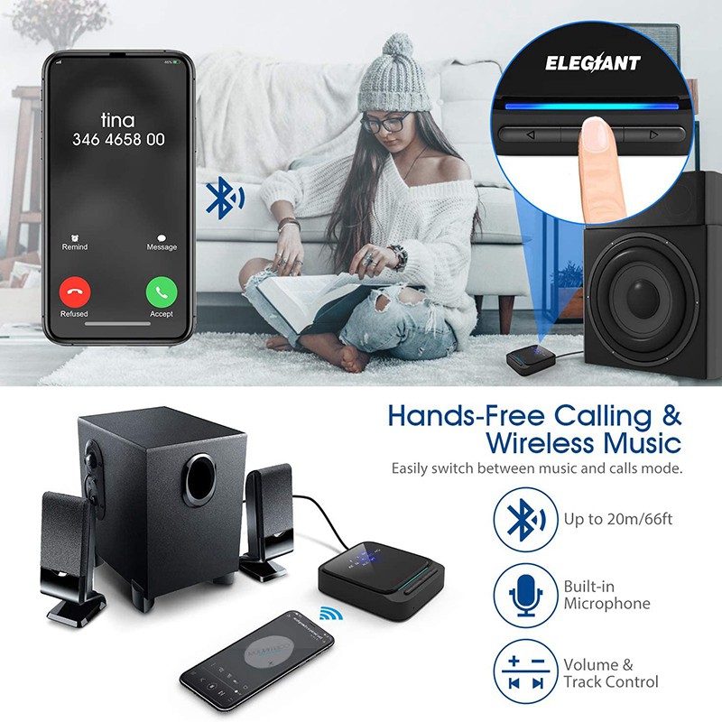 Bộ Chuyển Đổi Âm Thanh Bluetooth 5.0 Chuyên Dụng | BigBuy360 - bigbuy360.vn