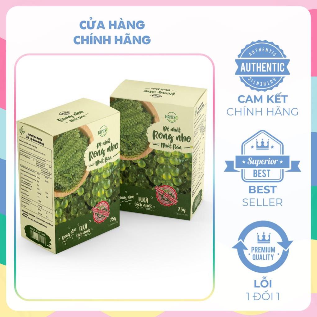 Rong nho tách nước Namiso Organic, rong nho tách nước giàu dinh dưỡng