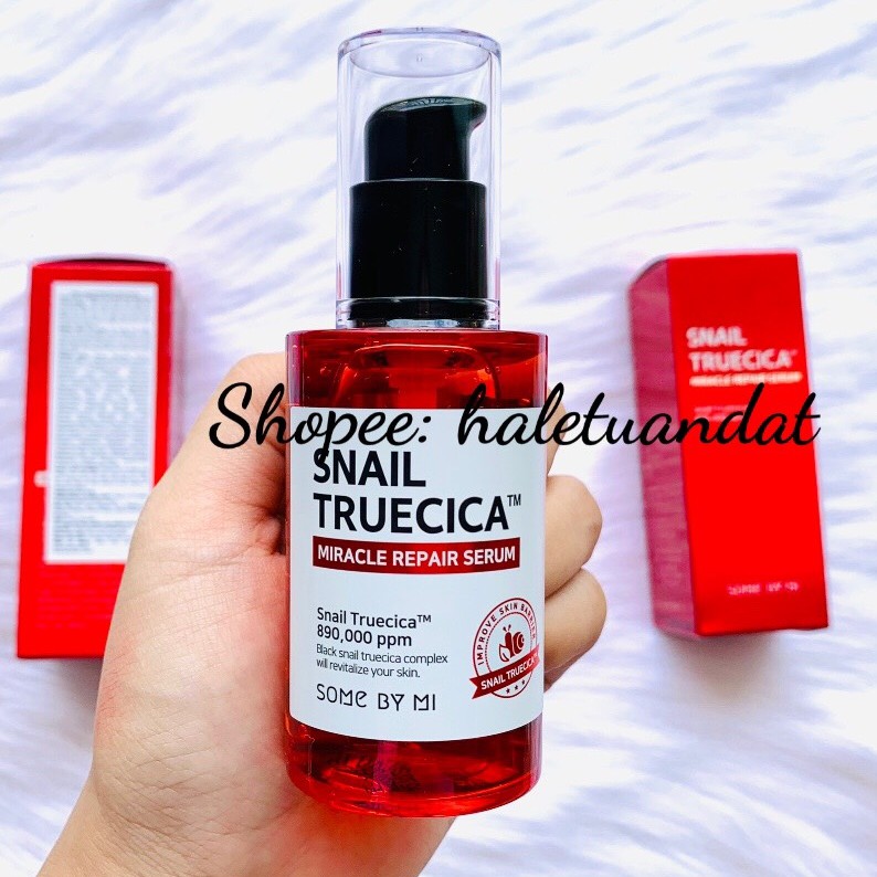 Serum tinh chất Snail Truecica Some By Mi Miracle Repair 50ml màu đỏ - tinh chất ốc sên