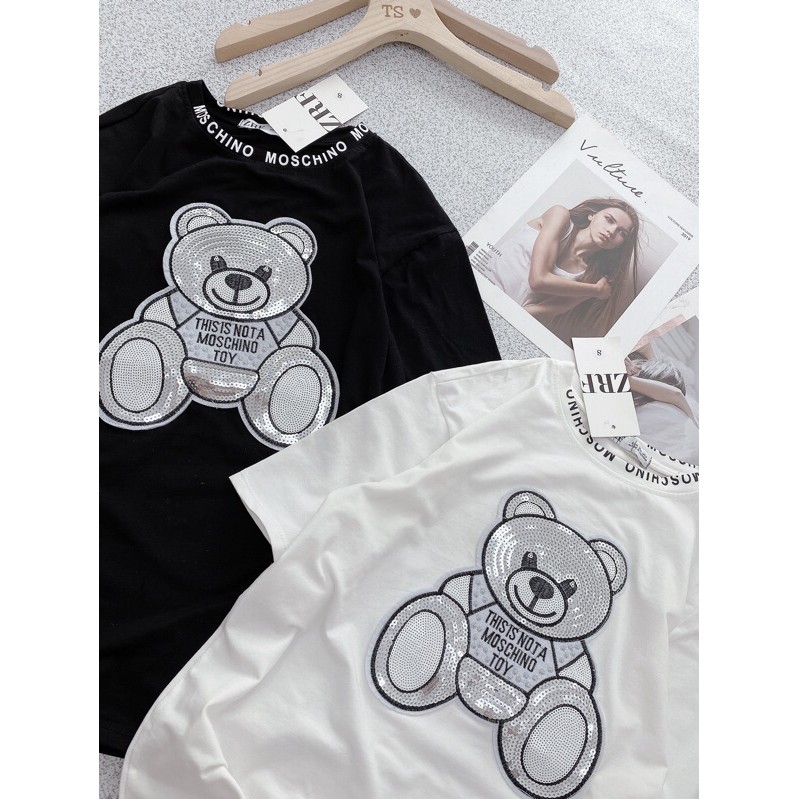 [Mã WASKT410K giảm 10K đơn 50K] ÁO PHÔNG NỮ THÊU GẤU KIM TUYẾN CỰC HOT | BigBuy360 - bigbuy360.vn