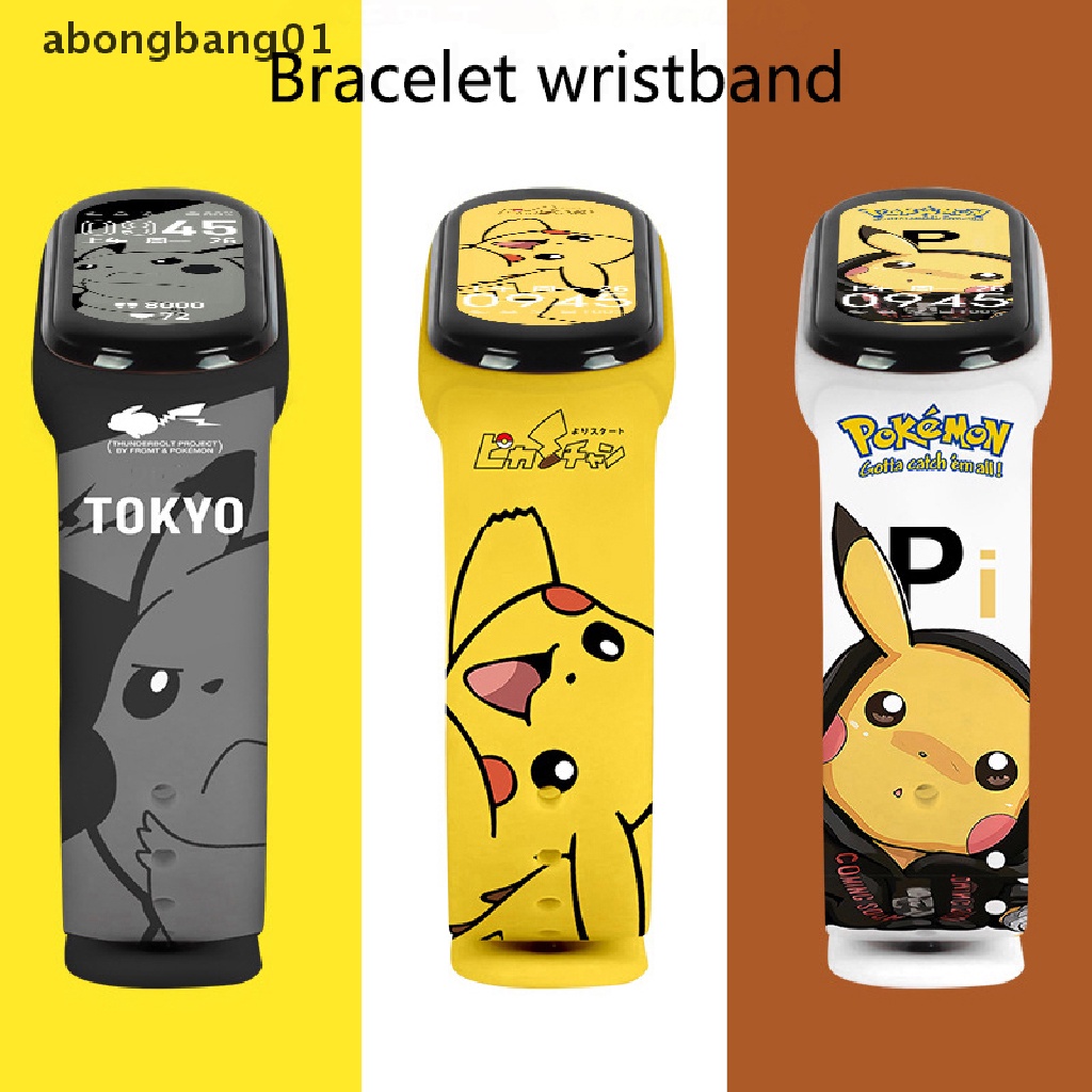 Vòng Tay Điện Tử Đèn LED Chống Nước Hình Pikachu Đáng Yêu Bongbang01