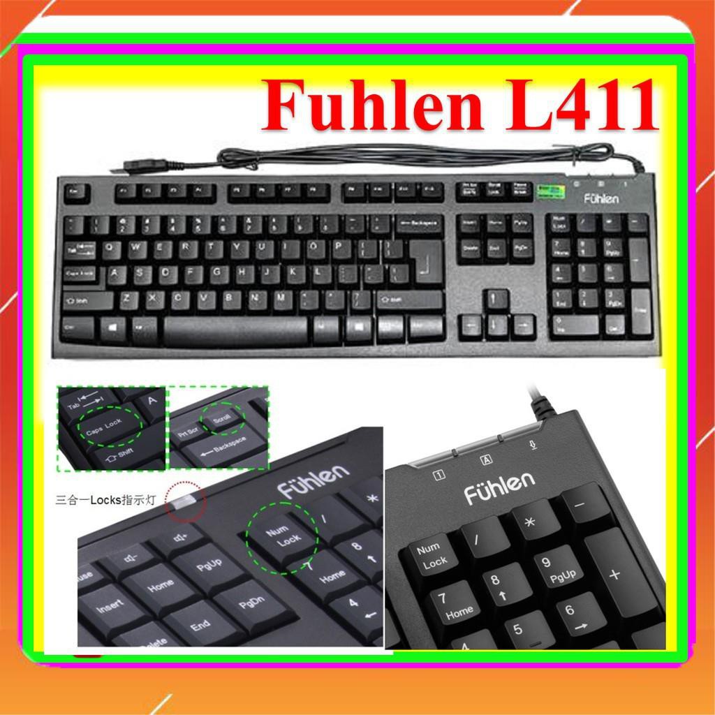 [ HÀNG SIÊU CẤP ] Bàn phím fuhlen L411 dây USB - Màu đen - Tem Ninza Chính hãng - BH 24 tháng [ CHÍNH HÃNG ] | BigBuy360 - bigbuy360.vn