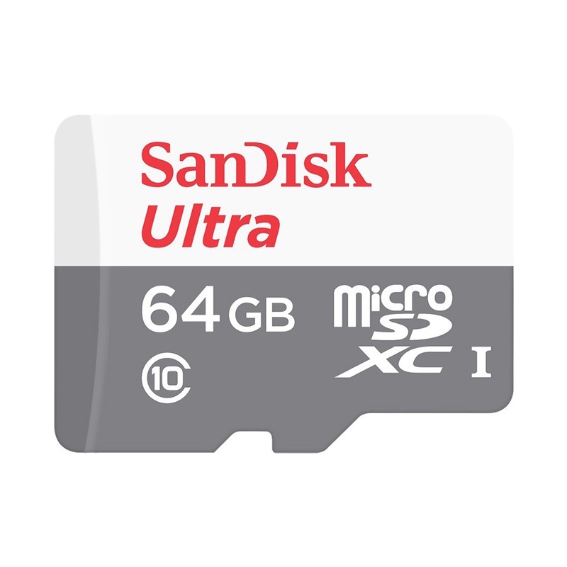 THẺ NHỚ MICROSD UHS SANDISK ULTRA 64GB 100MB/S, CHUYÊN DÙNG CAMERA IP, MÁY ẢNH, ..