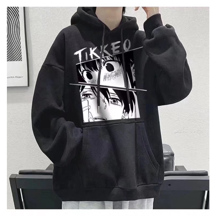 ÁO HOODIE FORM RỘNG IN HÌNH ANIME ÁO NAM NỮ DẠO PHỐ